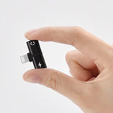 2-in-1 Dual-Port Headphone Charger Adapter for iPhone